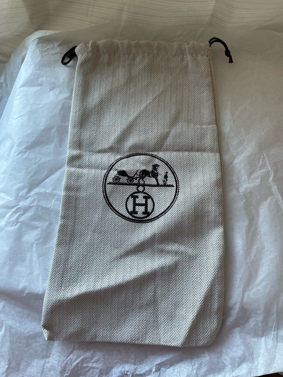Hermes Handbags - Hermès Drawstring Dust Bag 11.5 x 6 inches herringbone cotton 100% Authentic